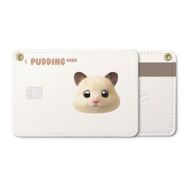 Pudding the Hamster Face Card Holder