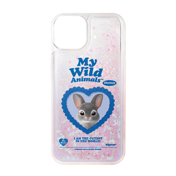 Chelsey the Rabbit MyHeart Aqua Glitter Case