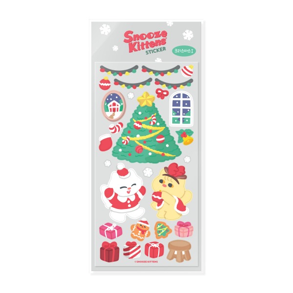 Snooze Kittens® Christmas I Sticker