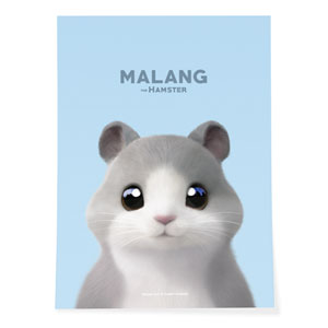 Malang the Hamster Art Poster