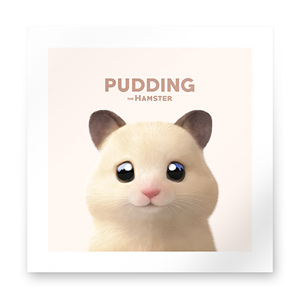 Pudding the Hamster Art Print