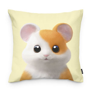 Hamjji the Hamster Throw Pillow