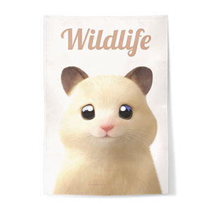 Pudding the Hamster Magazine Fabric Poster