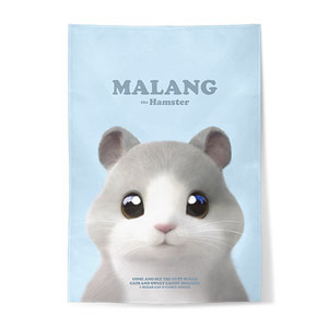 Malang the Hamster Retro Fabric Poster