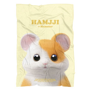 Hamjji the Hamster Retro Fleece Blanket