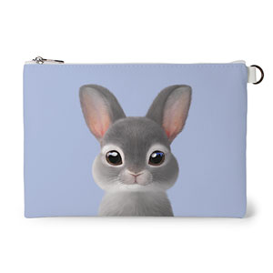Chelsey the Rabbit Leather Flat Pouch
