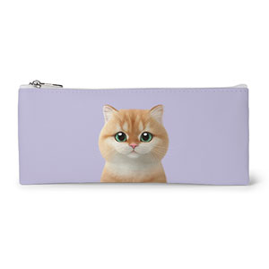 Kiss Leather Flat Pencilcase