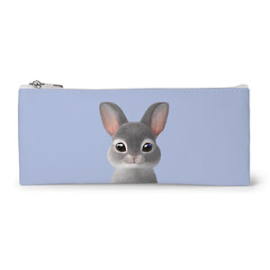 Chelsey the Rabbit Leather Flat Pencilcase