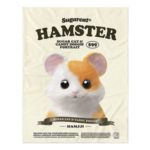 Hamjji the Hamster New Retro Soft Blanket