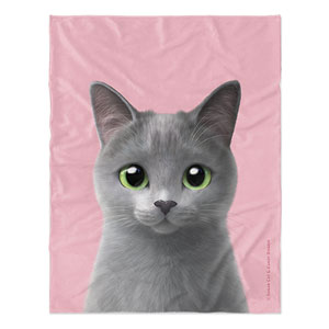 Sarang the Russian Blue Soft Blanket